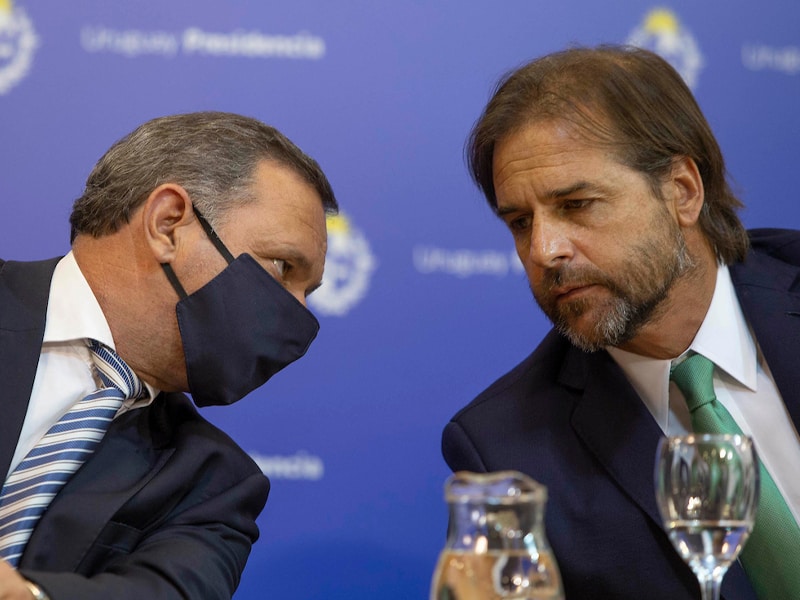 Luis Lacalle Pou y Álvaro Delgado