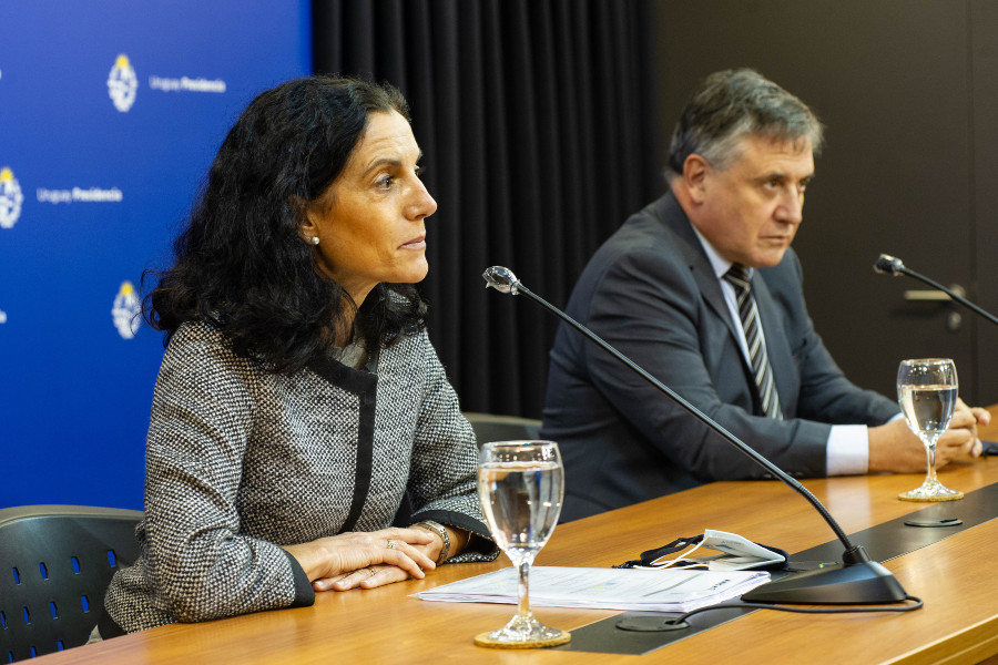 Azucena Arbeleche y Omar Paganini. Foto: Presidencia.