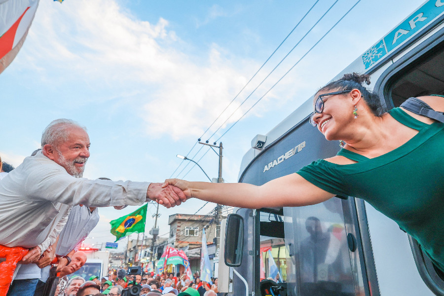 Caravana de Lula da Silva por San Pablo. Foto: Twitter de Lula da Silva.