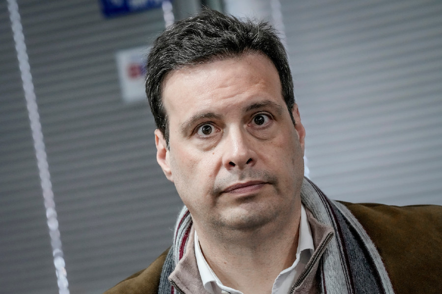 José Pereyra en el lanzamiento del Plan Ibirapitá Centro de Estudios en Seguridad Social, Salud y Administración del BPS en Montevideo. Foto: Javier Calvelo/ adhocFOTOS