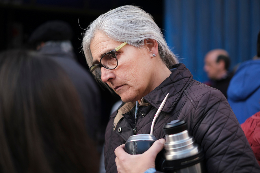 Lucía Etcheverry en la Convención Nacional del Frente Amplio. Foto: Pablo Vignali, adhocFOTOS