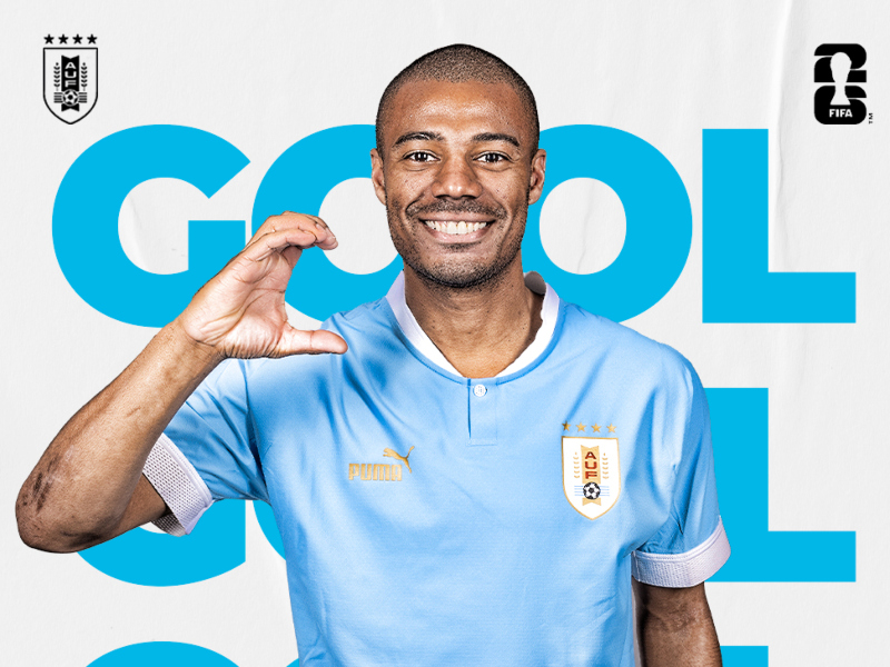 Nicolás de la Cruz. Imagen: Twitter de la selección uruguaya de fútbol.