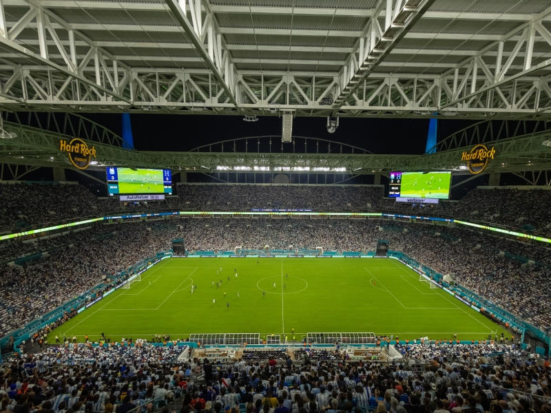 Hard Rock Stadium, aquí jugará Uruguay y se disputará la final de la Copa América. Foto: Conmebol.