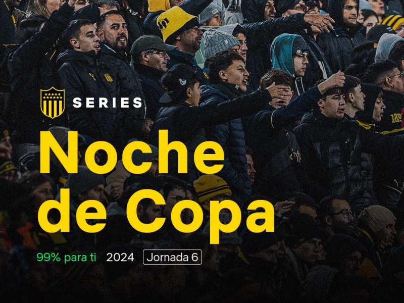 Peñarol vs Rosario Central en el Campeón del Siglo por la Copa Libertadores, este martes 28. Imagen: Twitter de Peñarol.