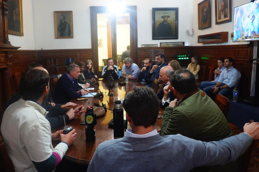 Reunión del Directorio del PN sobre atentado contra la fiscal de Corte. Foto: PN.