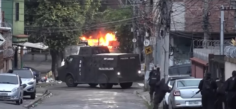 Operativo en Río. Captura de video.