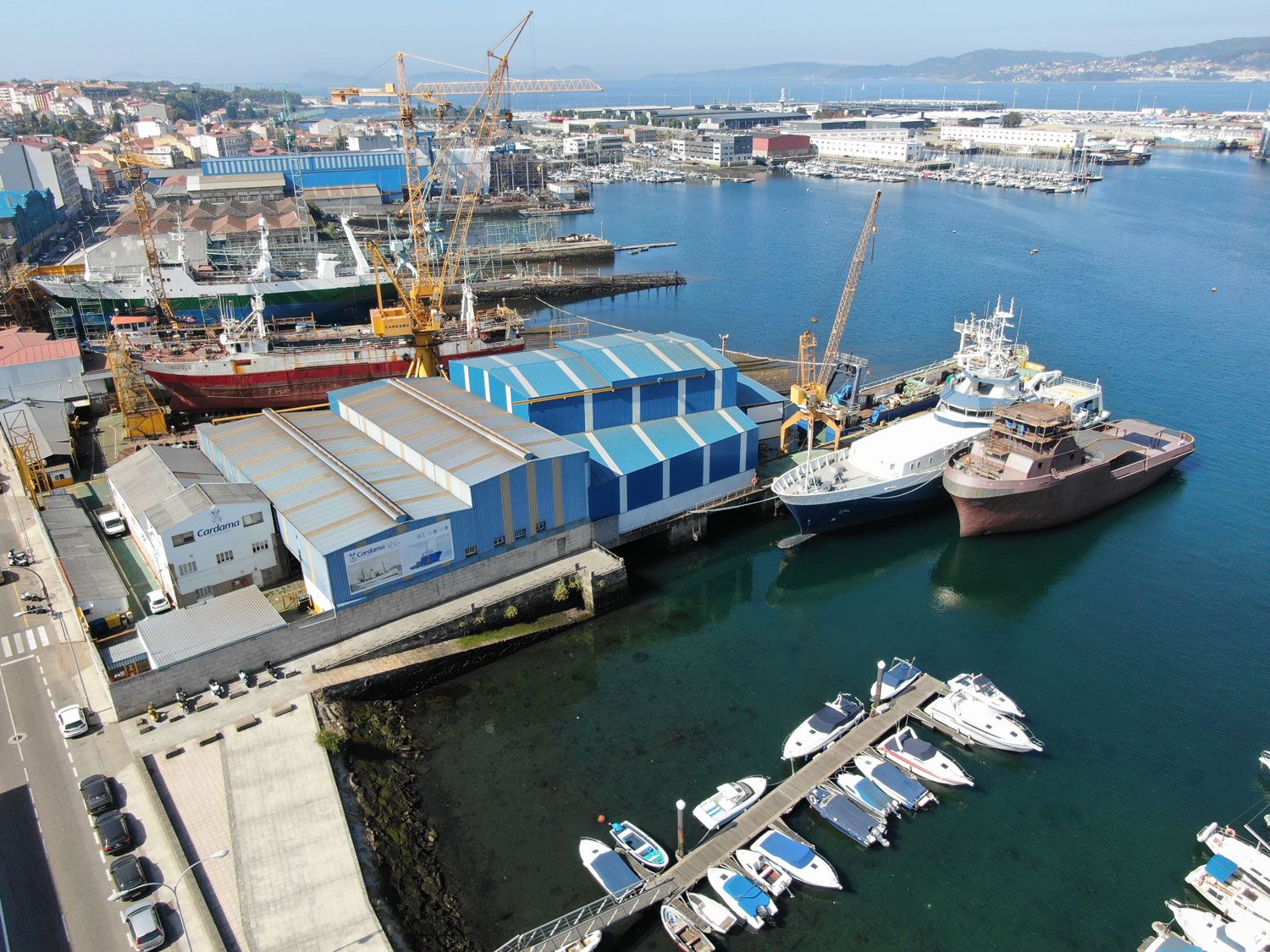 Astillero Cardama en Vigo, España. Sitio web de la empresa.