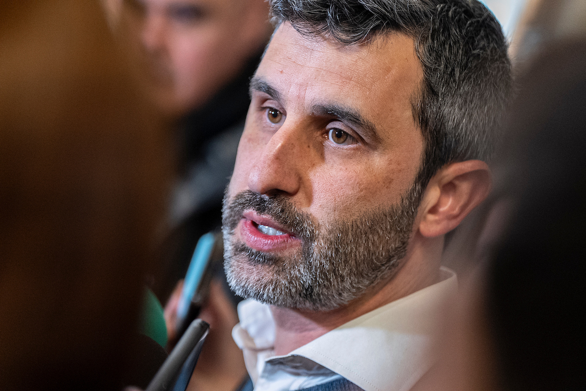 El senador del Frente Amplio Daniel Caggiani. Foto: Mauricio Zina / adhocFOTOS